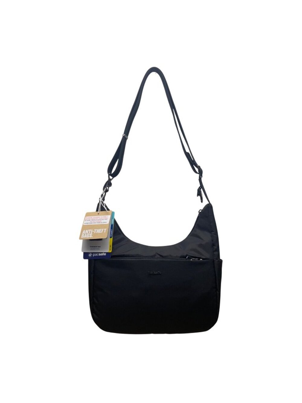 Pacsafe Women’s Black Nylon Adjustable Strap Rfid Anti-Theft Crossbody Bag